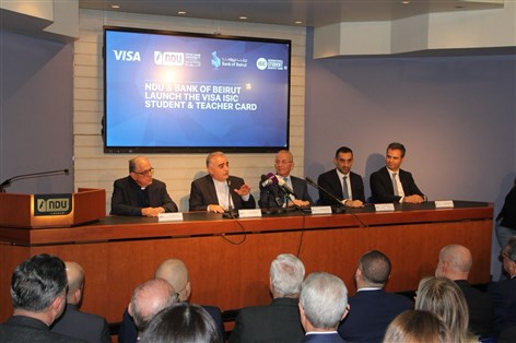 بنك بيروت وجامعة سيّدة اللويزة (NDU) يطلقان مبادرة طلّابية رقمية مبتكرة بالشراكة مع Visa وISIC